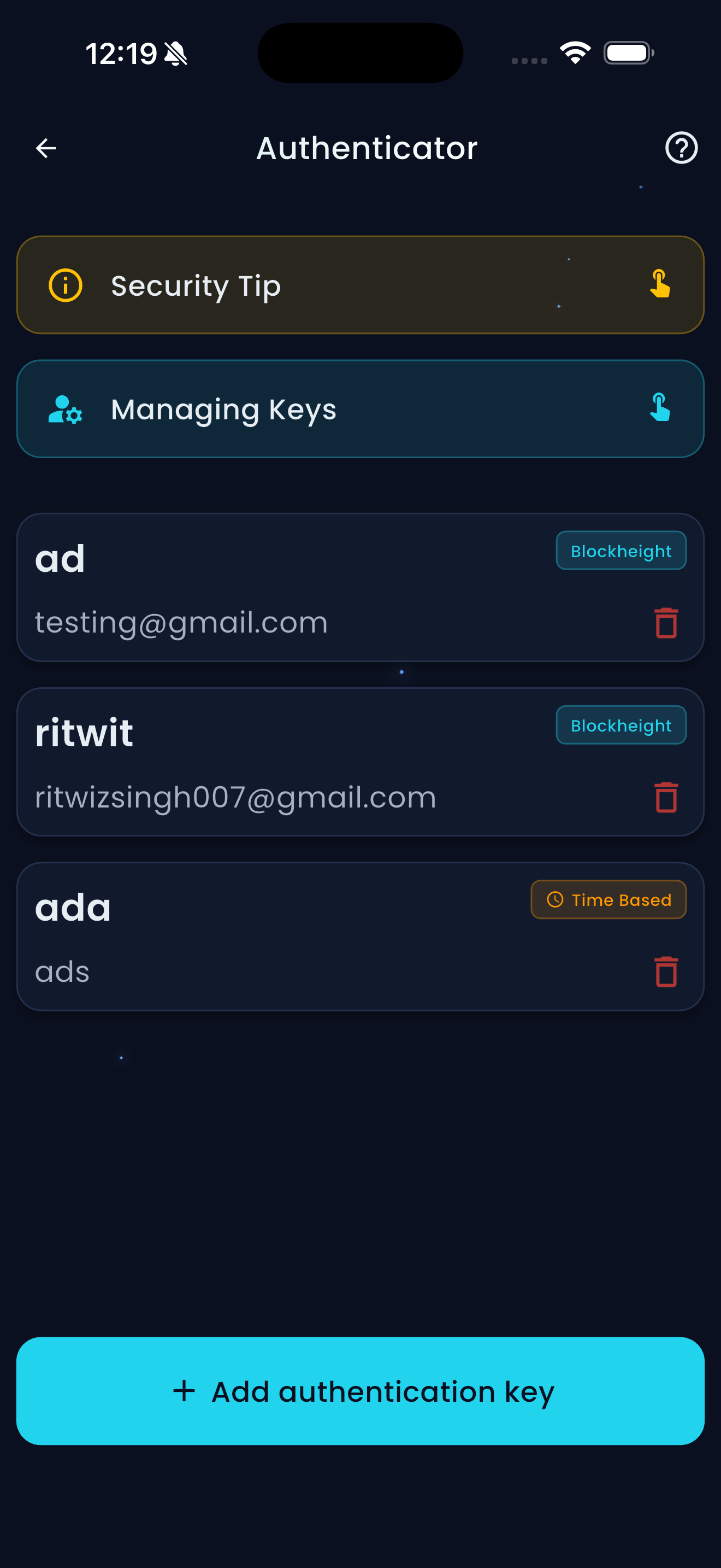 PTERI Wallet Screen 11